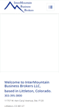 Mobile Screenshot of intermountainbusinessbrokers.com