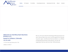 Tablet Screenshot of intermountainbusinessbrokers.com